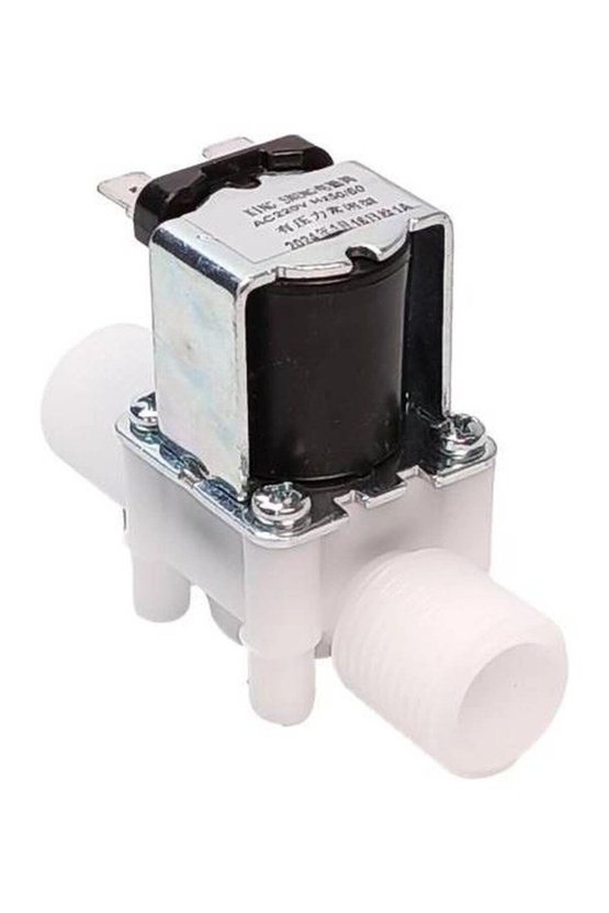 220V 12 İnç Plastik Gövdeli Su Solenoid Valf Normalde Kapalı