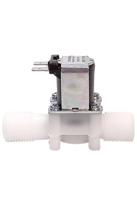 220V 12 İnç Plastik Gövdeli Su Solenoid Valf Normalde Kapalı