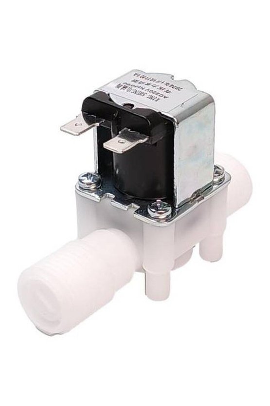 220V 12 İnç Plastik Gövdeli Su Solenoid Valf Normalde Kapalı