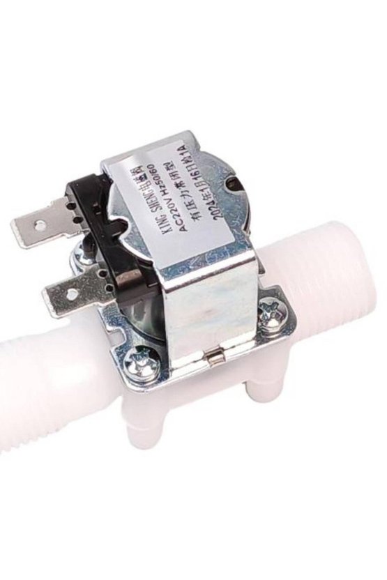 220V 12 İnç Plastik Gövdeli Su Solenoid Valf Normalde Kapalı