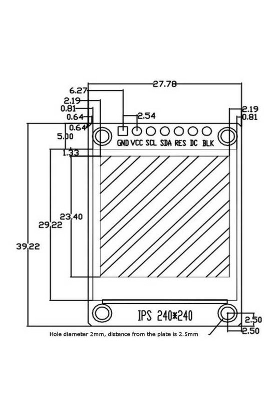 ST7789 1.3 İnç IPS LCD Ekran Modülü SPI 240x240