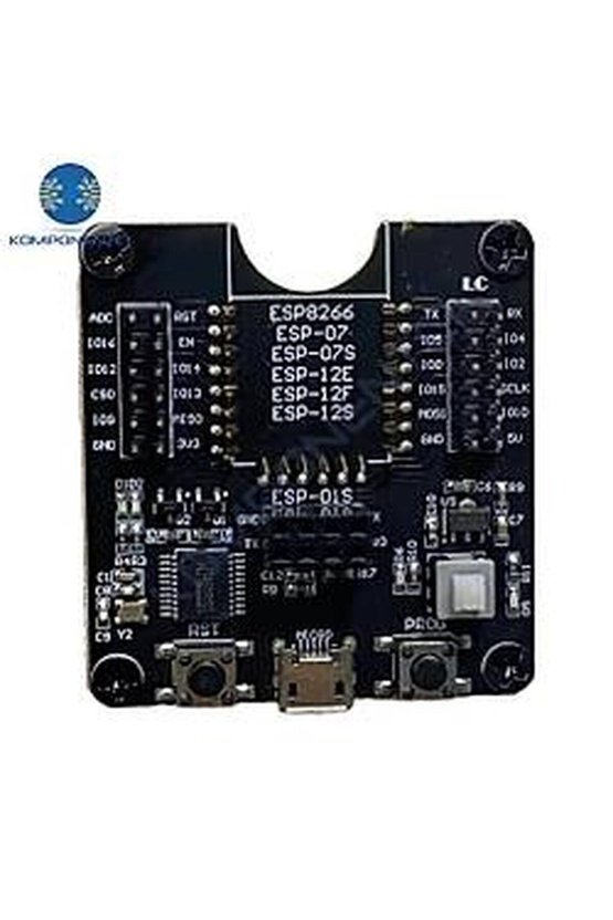 ESP8266 ESP-01S ESP-07 ESP-12 Serisi Uyumlu Geliştirme ve Programlama Test Modülü