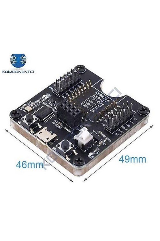 ESP8266 ESP-01S ESP-07 ESP-12 Serisi Uyumlu Geliştirme ve Programlama Test Modülü