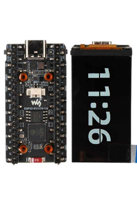 ESP32-S3 1.9 İnç LCD Ekranlı Geliştirme Kartı WiFi Bluetooth Type-C