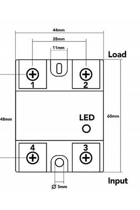 SSR-100DA 100A Solid State Röle DC-AC Geliştirme Kartı Uyumlu