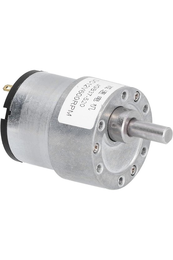 12V 35mm 600 RPM Redüktörlü DC Motor JGB37-520