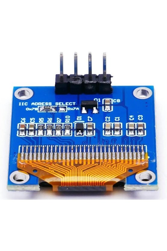 0.96 inç Beyaz OLED LCD Ekran Modülü 128x64 Piksel I2C Seri IIC