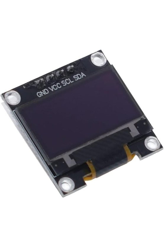 0.96 inç Beyaz OLED LCD Ekran Modülü 128x64 Piksel I2C Seri IIC
