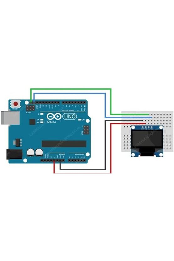0.96 inç Beyaz OLED LCD Ekran Modülü 128x64 Piksel I2C Seri IIC
