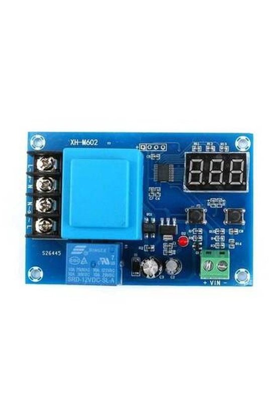 XH-M602 Dijital Akü Şarj Kontrol Röle Modülü 220V 10A Akıllı Şarj Kesici Devre
