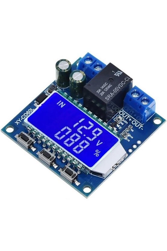 XY-CD60L 6V-60V Lcd Ekranlı Akü Batarya Şarj Ve Deşarj Kontrol Modülü Röleli