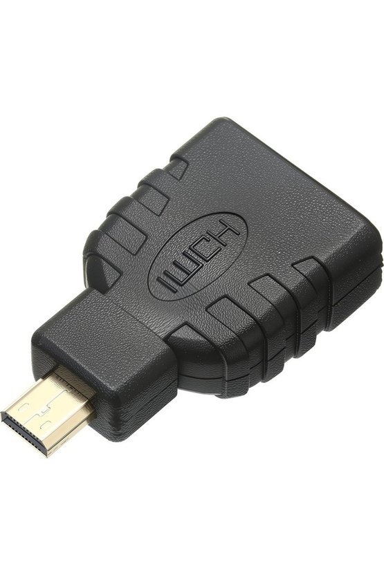 Micro HDMI to HDMI Çevirici Adaptör - Altın Uçlu 4K Destekli Dönüştürücü - Raspberry Pi 5 Uyumlu