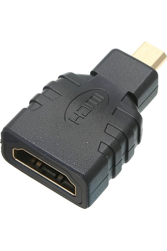 Micro HDMI to HDMI Çevirici Adaptör - Altın Uçlu 4K Destekli Dönüştürücü - Raspberry Pi 5 Uyumlu