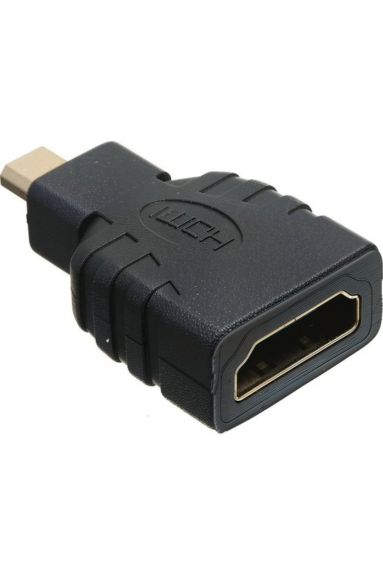Micro HDMI to HDMI Çevirici Adaptör - Altın Uçlu 4K Destekli Dönüştürücü - Raspberry Pi 5 Uyumlu