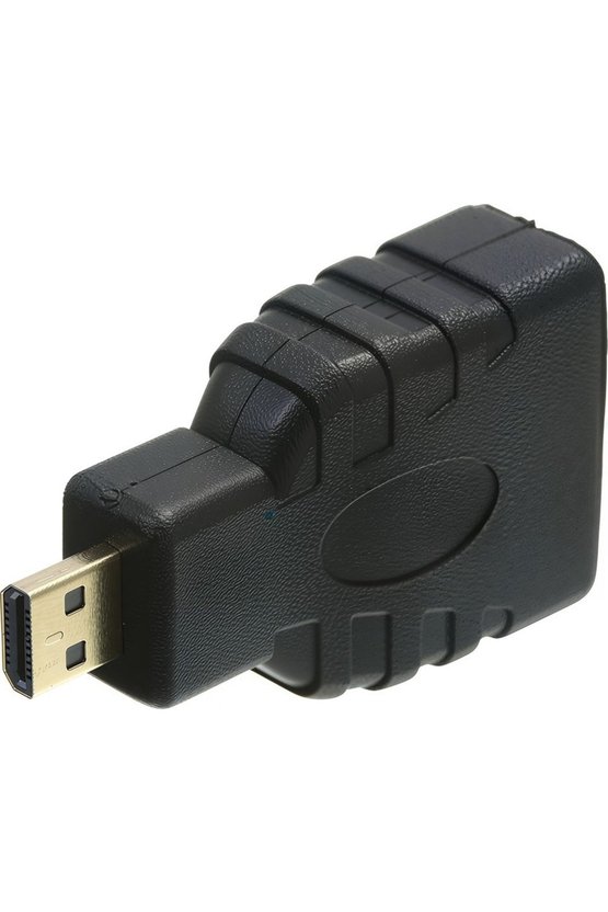 Micro HDMI to HDMI Çevirici Adaptör - Altın Uçlu 4K Destekli Dönüştürücü - Raspberry Pi 5 Uyumlu