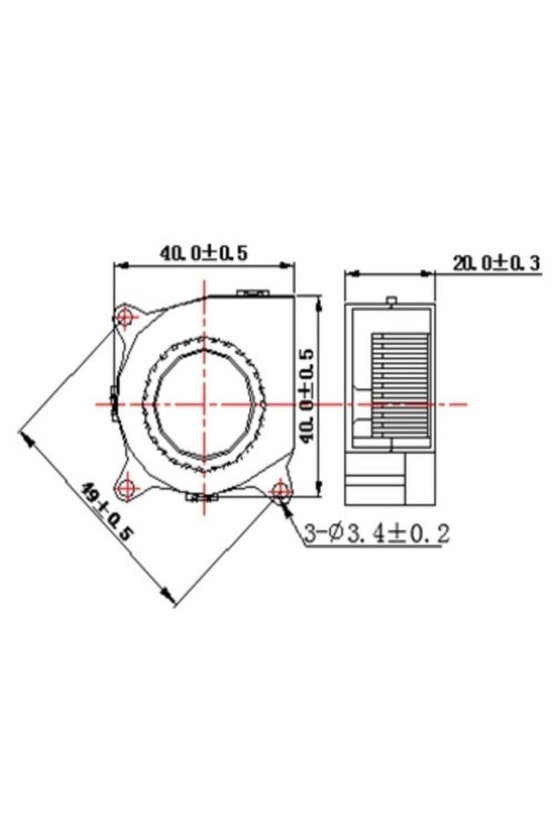 4020 Salyangoz Blower Fan 12V DC Fırçasız Soğutucu Fan (40x40x20mm) - 3D Yazıcı Uyumlu