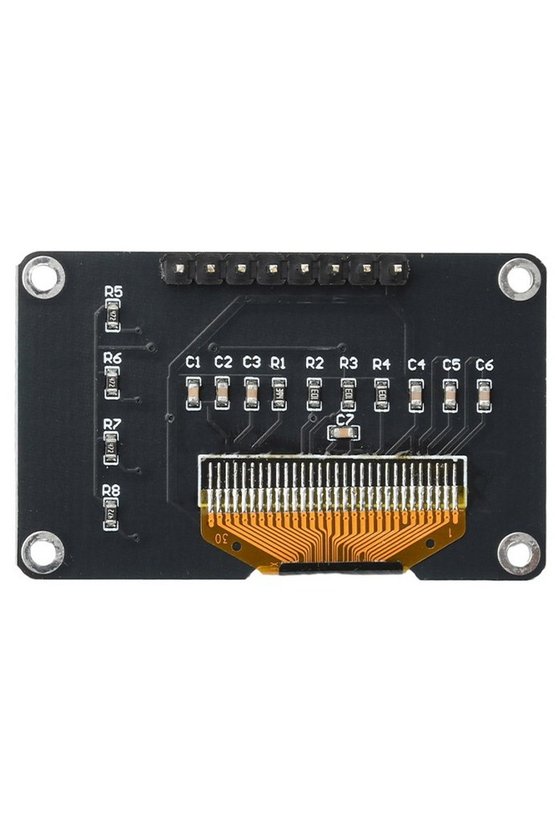 0.96 İnç 128x64 I2C OLED Ekran Modülü - 4 Butonlu SSD1315 Beyaz Grafik Lcd Ekran Arduino Uyumlu