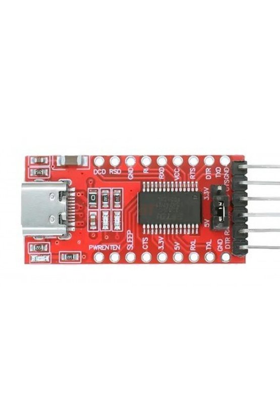 FT232RL Type-C USB - TTL Seri Dönüştürücü Modül (3.3V ve 5V Destekli)