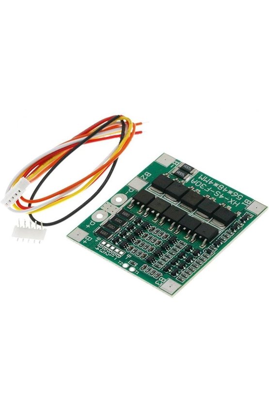 4S 30A LiFePO4 BMS Balanslı Batarya Koruma ve Şarj Devre Kartı 3.2V (HX-4S-F30A)