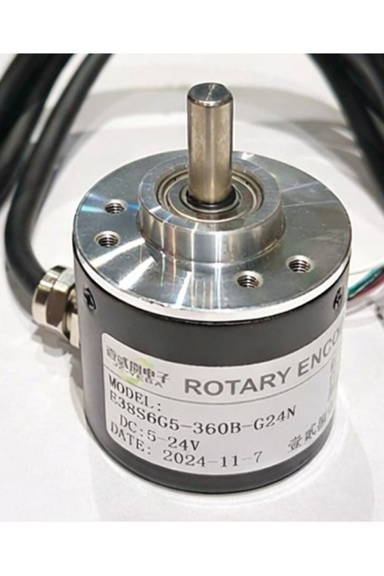 E38S6G5-360B-G24N İnkremental Rotary Enkoder - 360 PPR, NPN, 5-24VDC, 6mm Milli