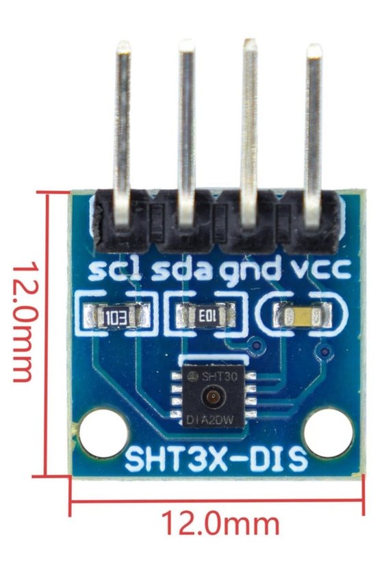 SHT30 Yüksek Hassasiyetli I2C Sıcaklık ve Nem Sensörü Modülü (Arduino Uyumlu)