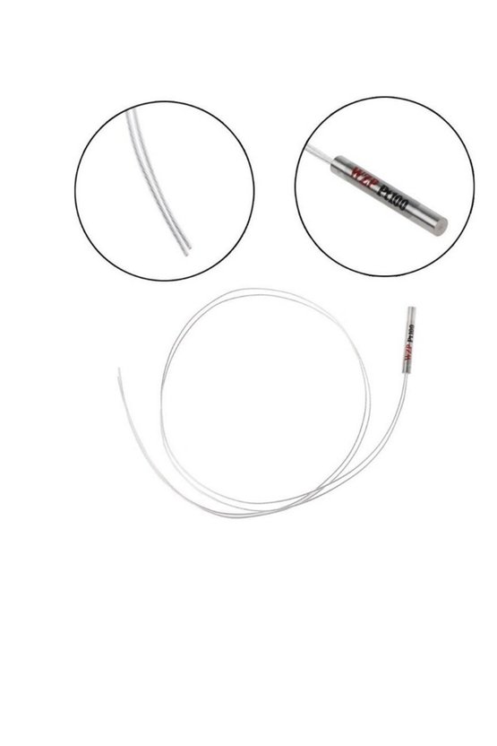 WZP PT100 Sıcaklık Sensörü - 4x30mm Paslanmaz Çelik Prob, 50cm 2 Uçlu Hassas Isı Ölçer