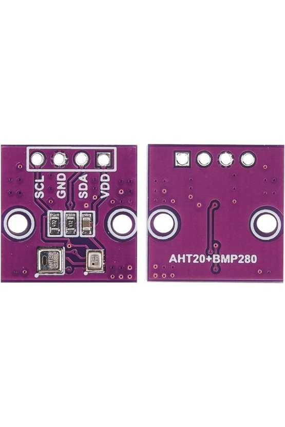 AHT20 + BMP280 Yüksek Hassasiyetli Dijital Sıcaklık, Nem ve Barometrik Basınç Sensörü Modülü I2C Ard