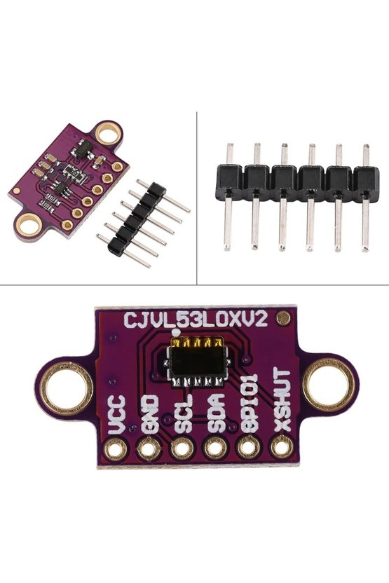 VL53L0X V2 Lazer ToF Mesafe Sensörü Modülü - 2M Hassas Ölçüm I2C