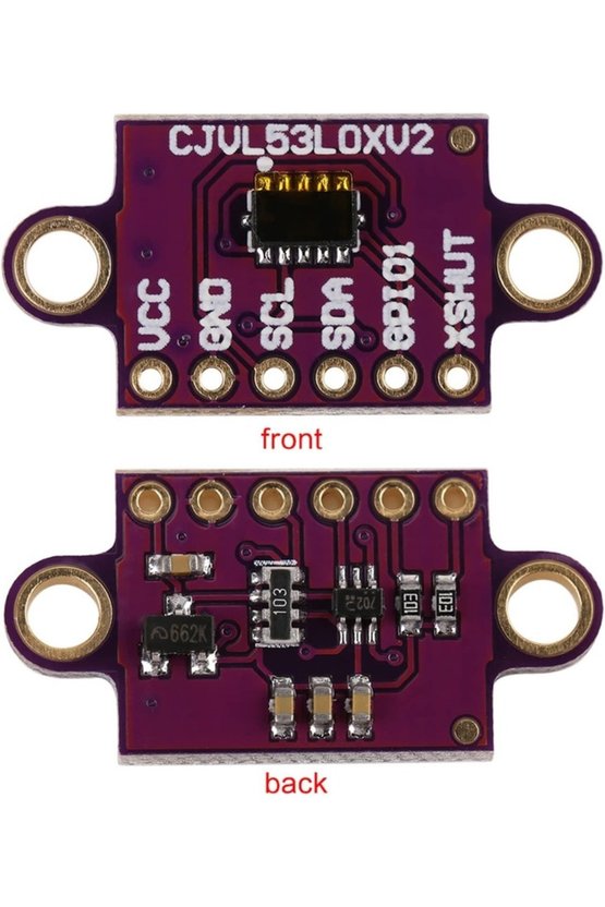 VL53L0X V2 Lazer ToF Mesafe Sensörü Modülü - 2M Hassas Ölçüm I2C