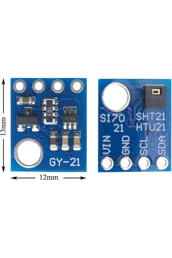 GY-21 SI7021 Hassas Sıcaklık ve Nem Sensör Modülü Kartı - I2C Arduino Uyumlu