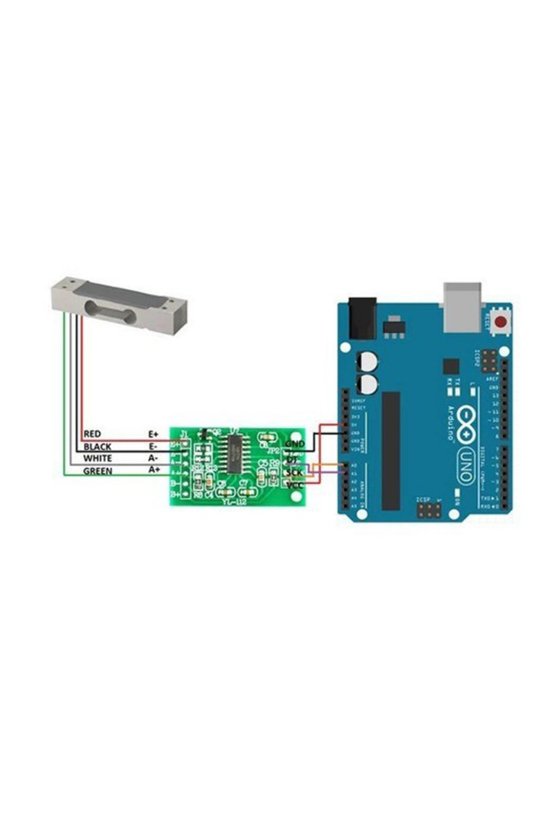 1 Kg Yük Hücresi (Load Cell) ve HX711 Ağırlık Sensörü Seti Arduino Uyumlu