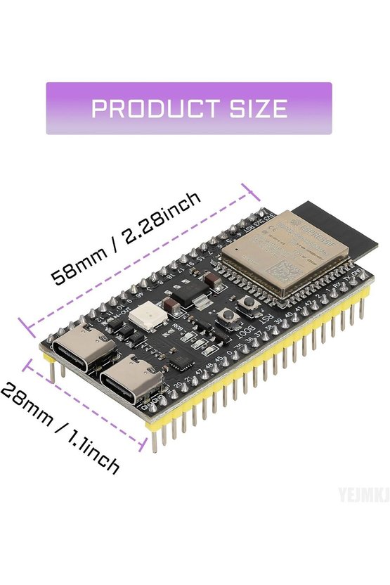 ESP32-S3-DevKitC-1 N16R8 Geliştirme Kartı - 16MB Flash 8MB PSRAM WiFi & Bluetooth 5.0