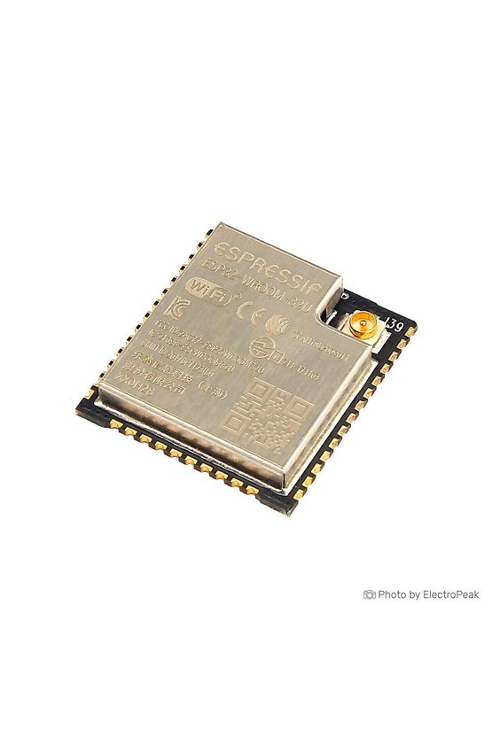 Espressif ESP32-WROOM-32U 4MB (32Mbit) Wi-Fi & Bluetooth IoT Modülü (U.FL Anten Girişli)