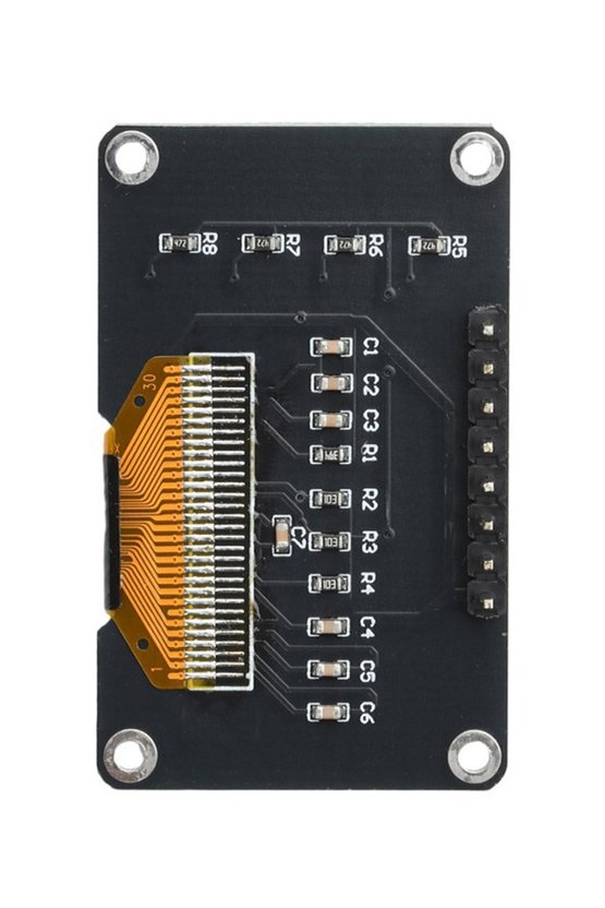 0.96 İnç 128x64 I2C 4 Butonlu Mavi OLED Ekran Modülü - SSD1315