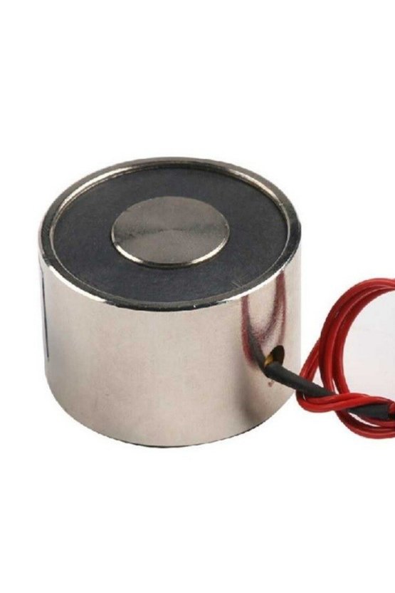P5030 24V Elektromıknatıs - 60kg Tutma Gücü - Endüstriyel ve Robotik Proje Tipi Güçlü Bobin