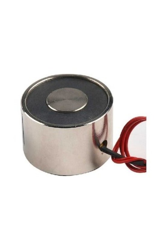 P5030 24V Elektromıknatıs - 60kg Tutma Gücü - Endüstriyel ve Robotik Proje Tipi Güçlü Bobin
