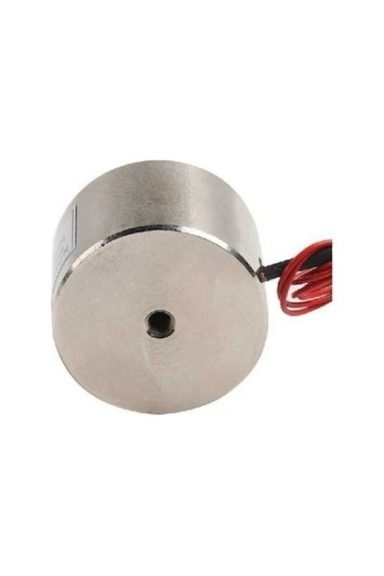 P5030 24V Elektromıknatıs - 60kg Tutma Gücü - Endüstriyel ve Robotik Proje Tipi Güçlü Bobin