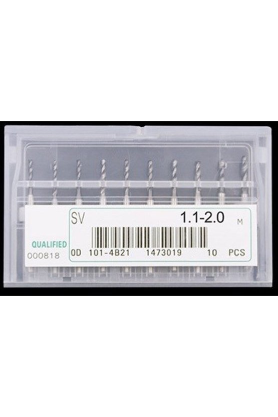 PCB Mikro Matkap Uç Seti 1.1-2.0mm 10’lu Karbür CNC Delme Uçları 3.175mm Sap Çapı