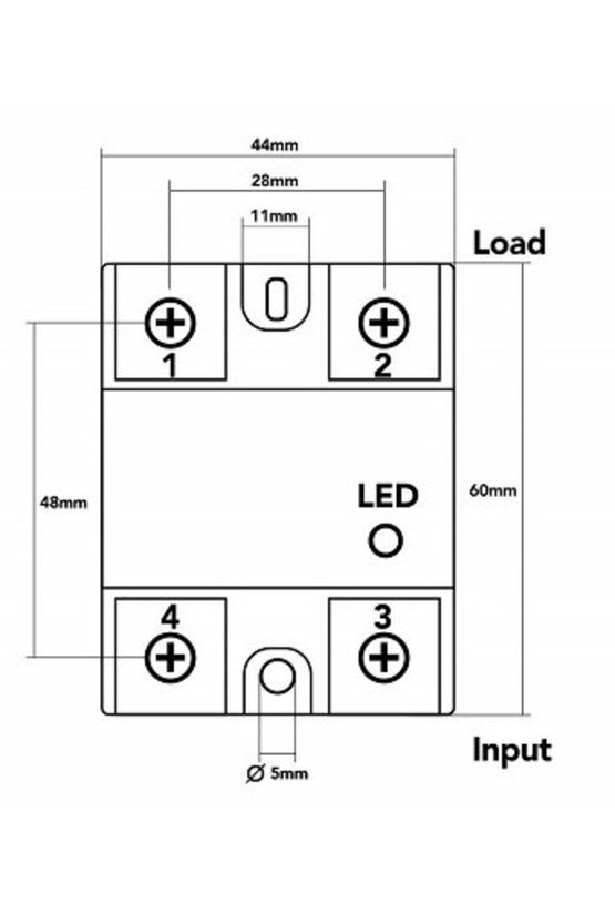 SSR-10 DA Solid State Röle (10 Amper) – 3-32V DC Giriş  24-380V AC Çıkış – Tek Fazlı Elektronik Röl