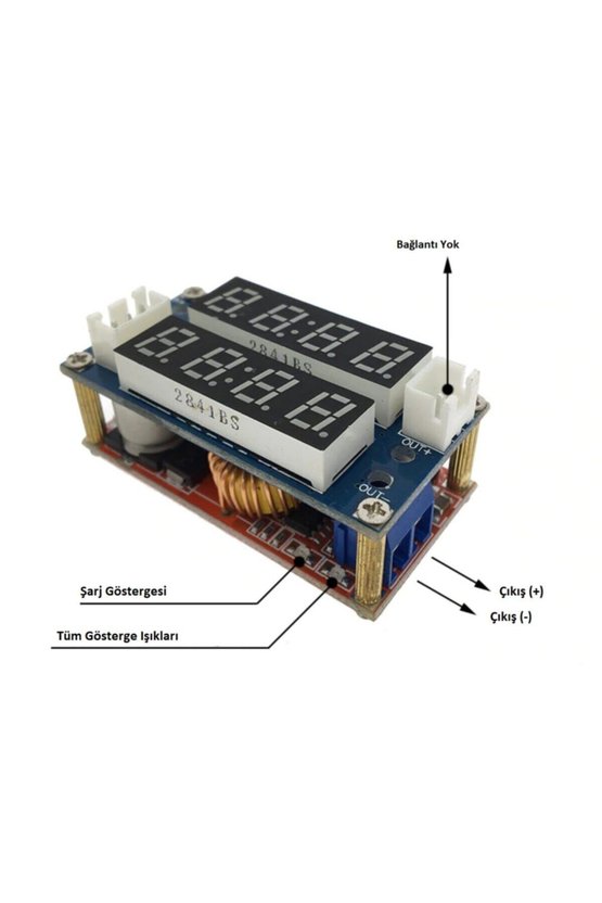 Ekranlı Xl4015 5a Volt Amper Ayarlı Cccv Voltaj Düşürücü Modül