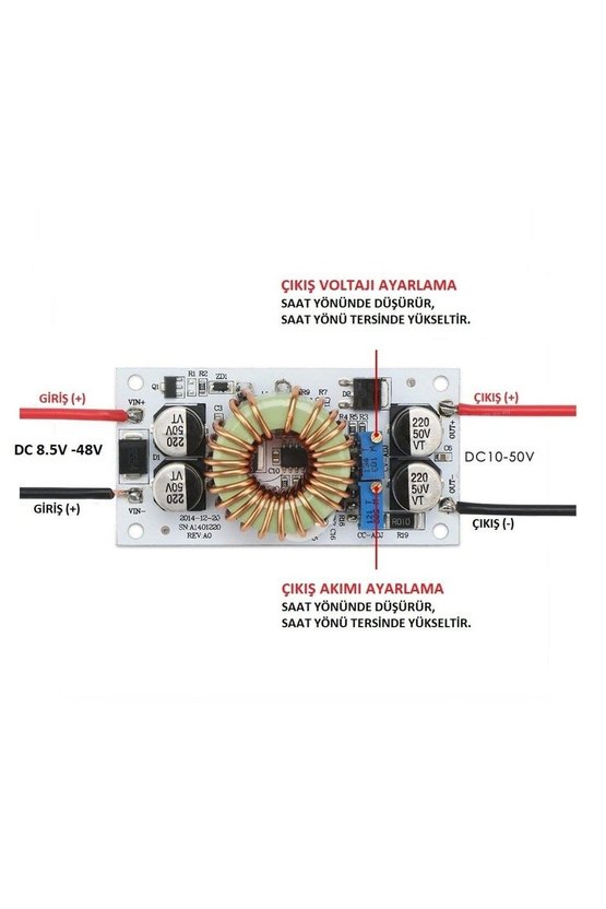 Dc-dc 10a 250w Voltaj Yükseltici Devre Led Sürücü Converter
