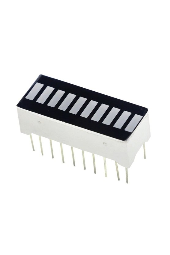 4 Renk Bar Led 10 Segment Akü Batarya Kapasite Doluluk Göstergesi