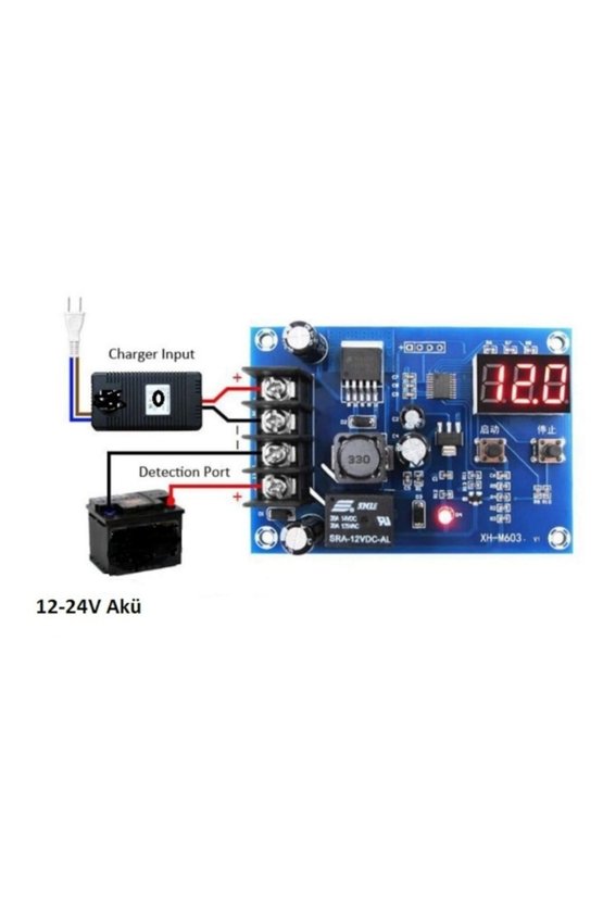 Xh-m603 Şarj Kontrol Devresi 12-24v Akü Şarj Kontrol Modülü Güneş, Lityum Li-on Batarya