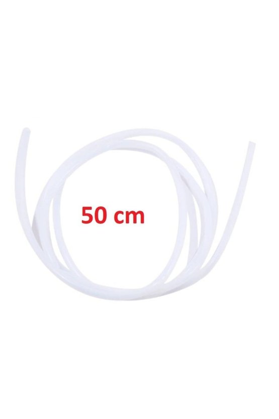 2mmx4mm 3d Yazıcı Pfte Teflon Boru - Beyaz - 50cm