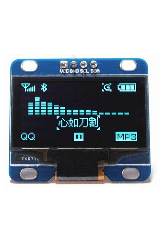 1.3 İnç I2C OLED Ekran Modülü SSD1106 Mavi 128x64 Arduino Raspberry Pi Uyumlu