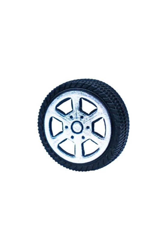20 Adet Plastik Tekerlek 2,9 Cm Çap - Mil Çapı 2mm Araba Yap Set