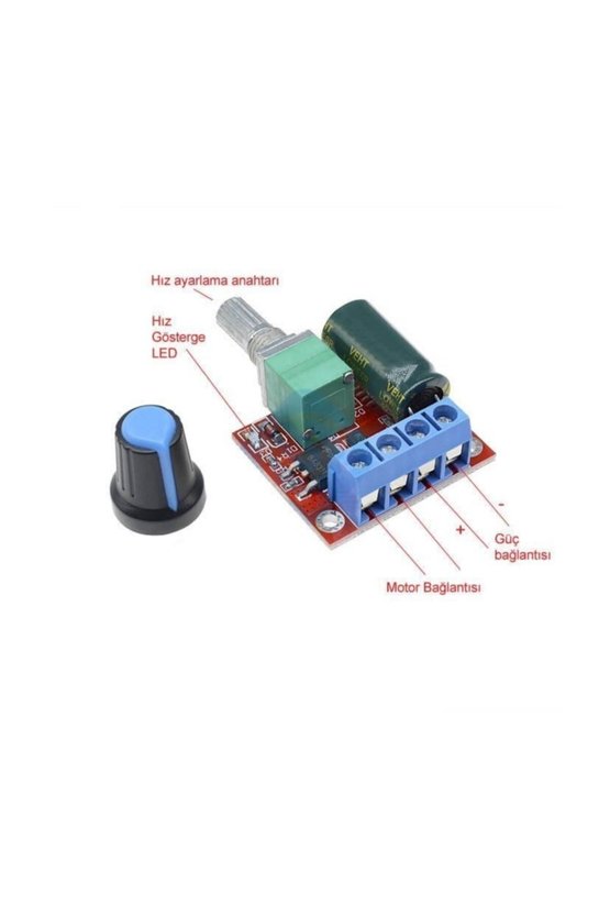 4.5v-35v - 5a 90w 12v Pwm Dc Motor Hız Kontrol Devresi