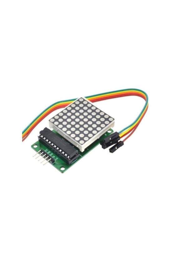 MAX7219 8x8 Kırmızı Dot Matrix LED Ekran Modülü Uyumlu Kaskad Bağlantı Destekli