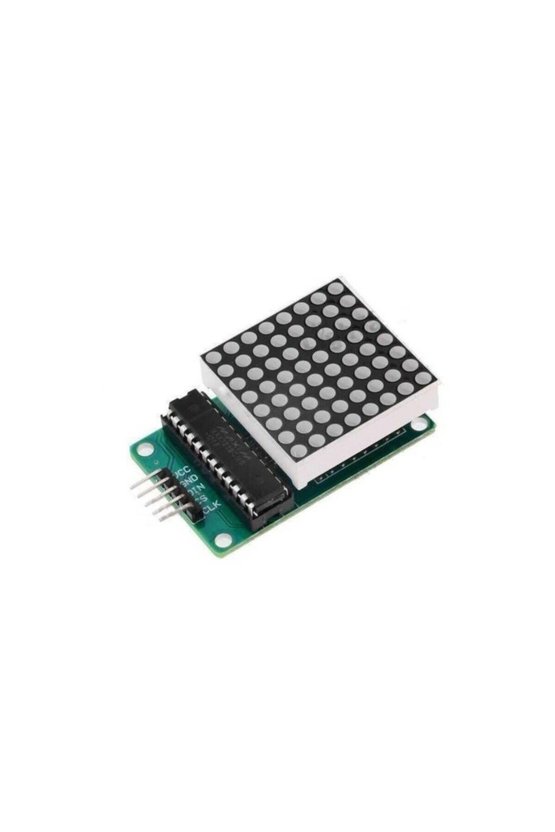 MAX7219 8x8 Kırmızı Dot Matrix LED Ekran Modülü Uyumlu Kaskad Bağlantı Destekli