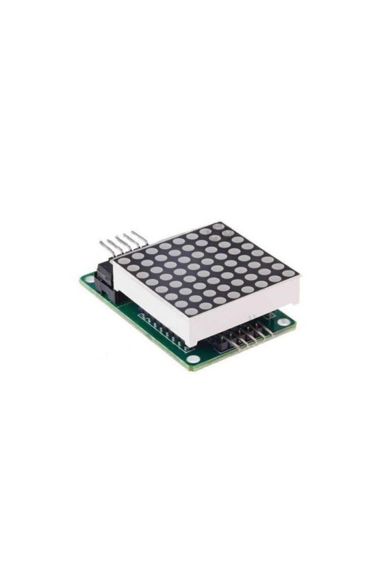 MAX7219 8x8 Kırmızı Dot Matrix LED Ekran Modülü Uyumlu Kaskad Bağlantı Destekli